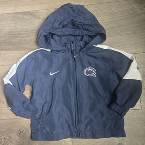 Nike Penn State Nittany Lions Infant 12M Windbreaker Jacket Stowaway Hood PSU